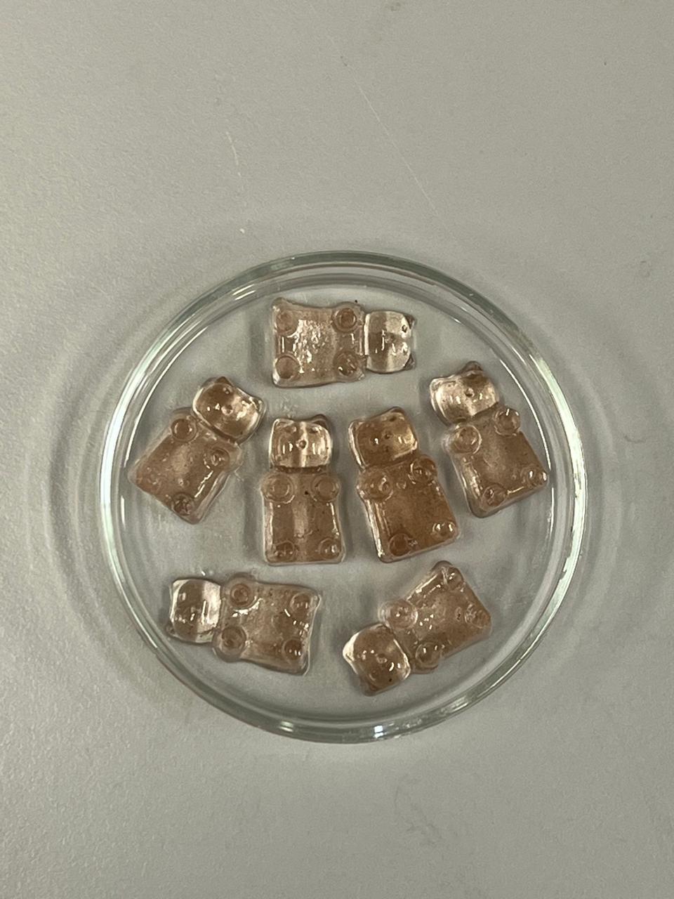 Clear gummy bears