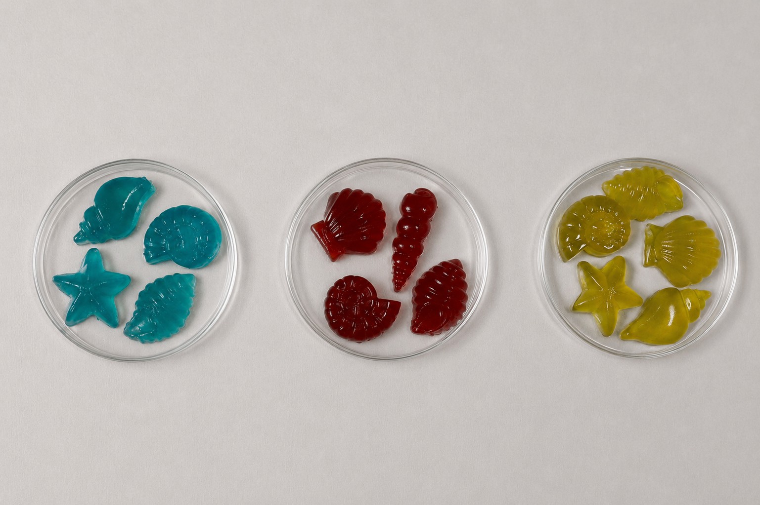 Three Brilliant Dyes sweets